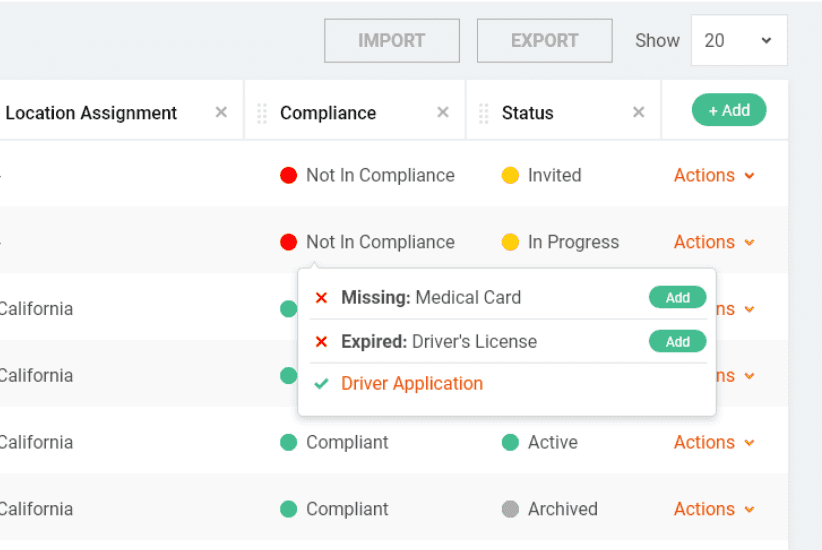 Track drivers on any device
